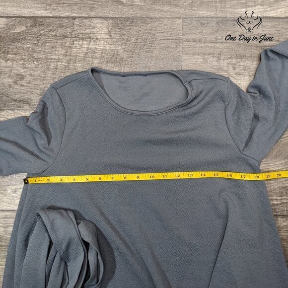 Romwe High Low Long Sleeve Blouse Size XS - Picture 2 of 4